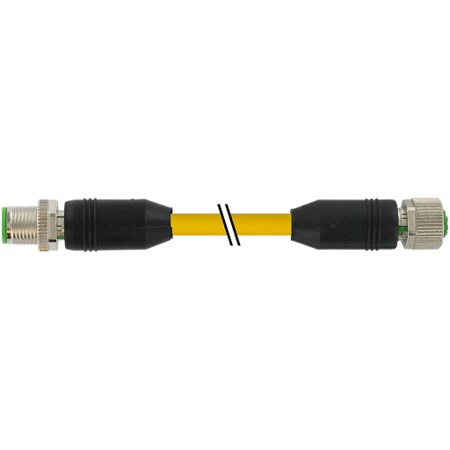 Murrelektronik M12 female 0 Degree with cable, PUR 5x0.34 bk UL/CSA 10m 7000-48001-1143000